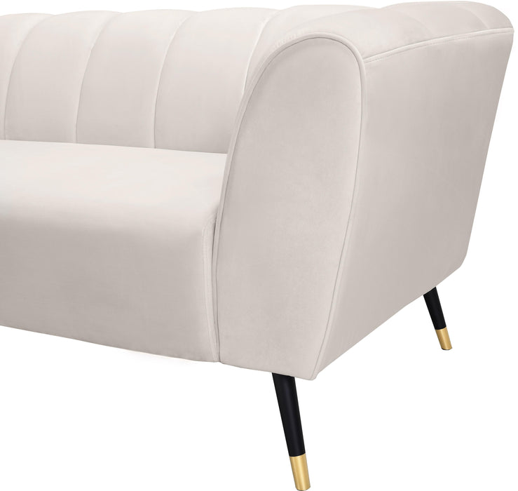 Beaumont Cream Velvet Sofa - All Brands Furniture (NJ)