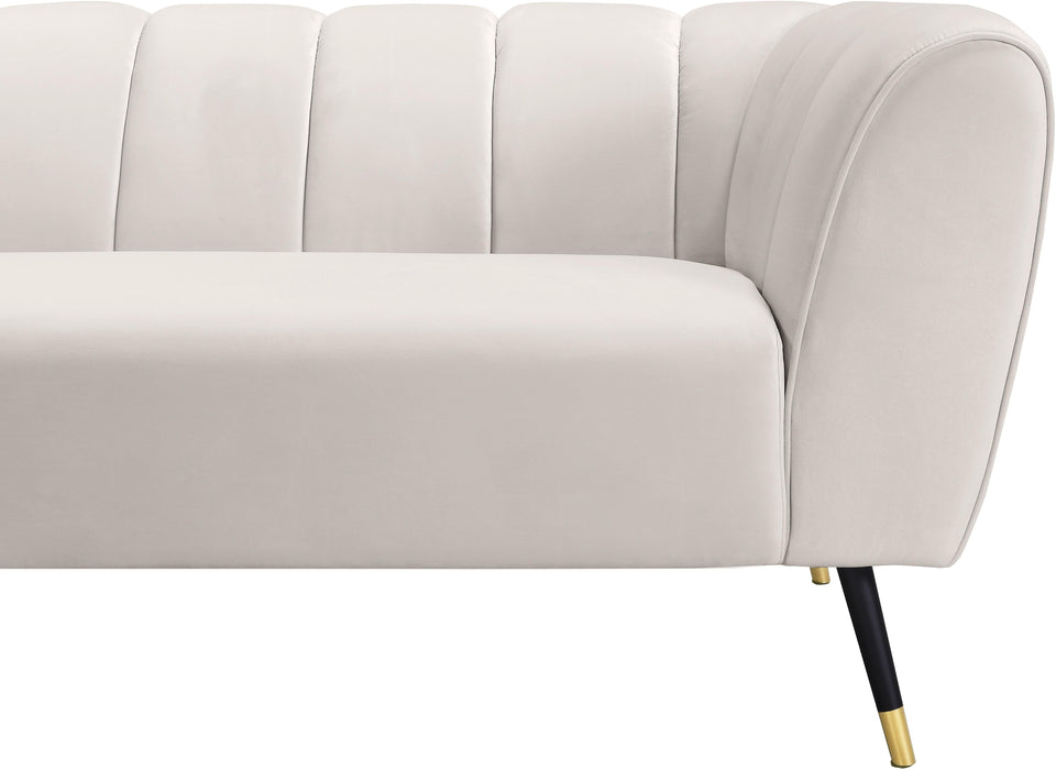Beaumont Cream Velvet Sofa - All Brands Furniture (NJ)