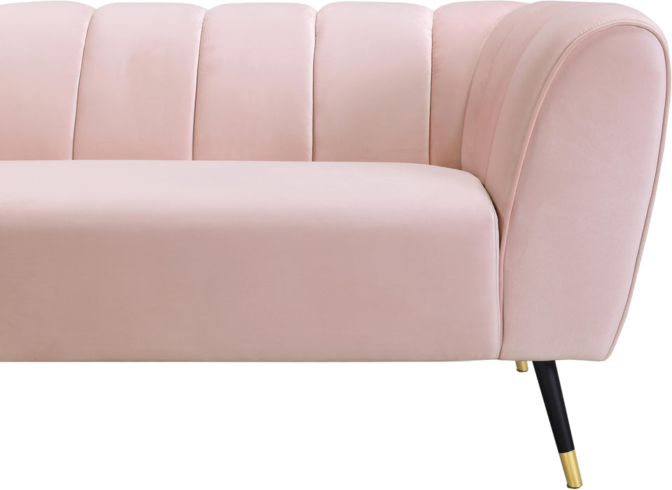 Beaumont Pink Velvet Sofa - All Brands Furniture (NJ)