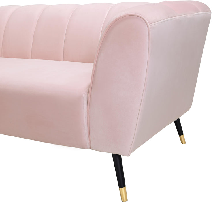 Beaumont Pink Velvet Sofa - All Brands Furniture (NJ)