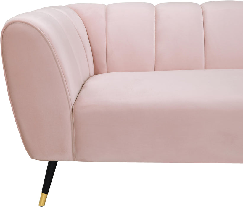 Beaumont Pink Velvet Sofa - All Brands Furniture (NJ)