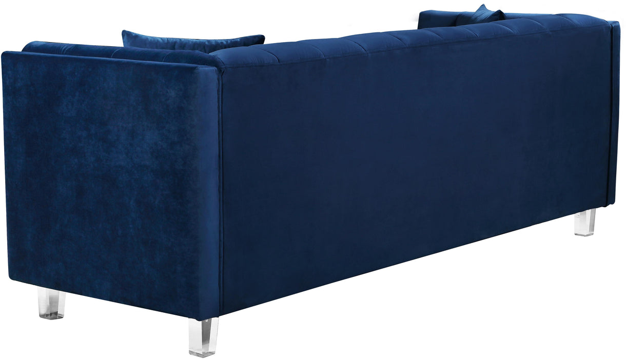 Mariel Navy Velvet Sofa - All Brands Furniture (NJ)