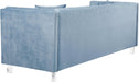 Mariel Sky Blue Velvet Sofa - All Brands Furniture (NJ)