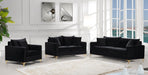 Naomi Black Velvet Sofa - All Brands Furniture (NJ)