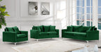 Naomi Green Velvet Loveseat - All Brands Furniture (NJ)