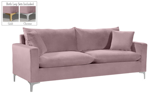 Naomi Pink Velvet Sofa - All Brands Furniture (NJ)