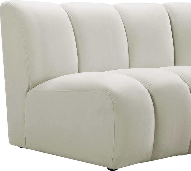 Infinity Cream Velvet 4pc. Modular Sectional - All Brands Furniture (NJ)