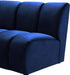 Infinity Navy Velvet 5pc. Modular Sectional - All Brands Furniture (NJ)