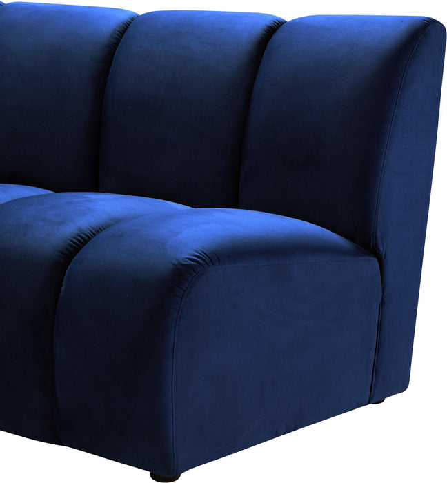 Infinity Navy Velvet Modular Chair - All Brands Furniture (NJ)