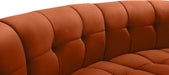 Limitless Cognac Velvet 8pc. Modular Sectional - All Brands Furniture (NJ)