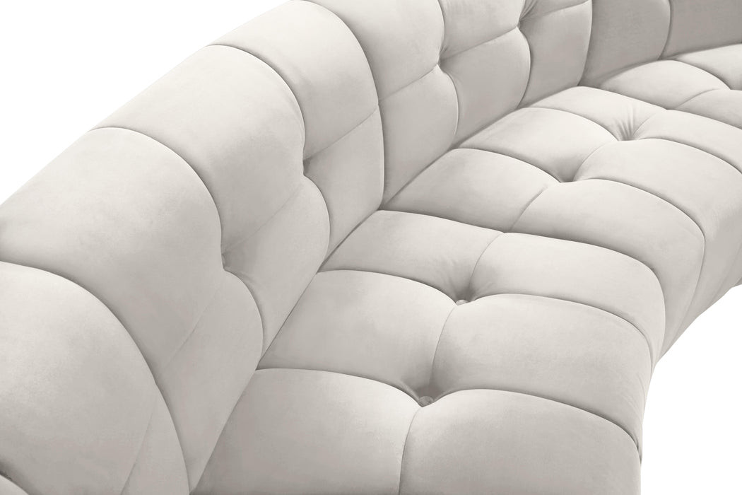 Limitless Cream Velvet 12pc. Modular Sectional - All Brands Furniture (NJ)
