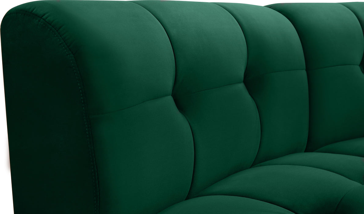 Limitless Green Velvet 15pc. Modular Sectional - All Brands Furniture (NJ)