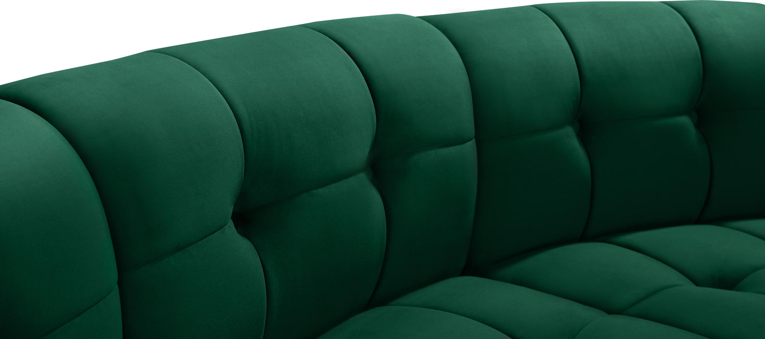 Limitless Green Velvet 10pc. Modular Sectional - All Brands Furniture (NJ)