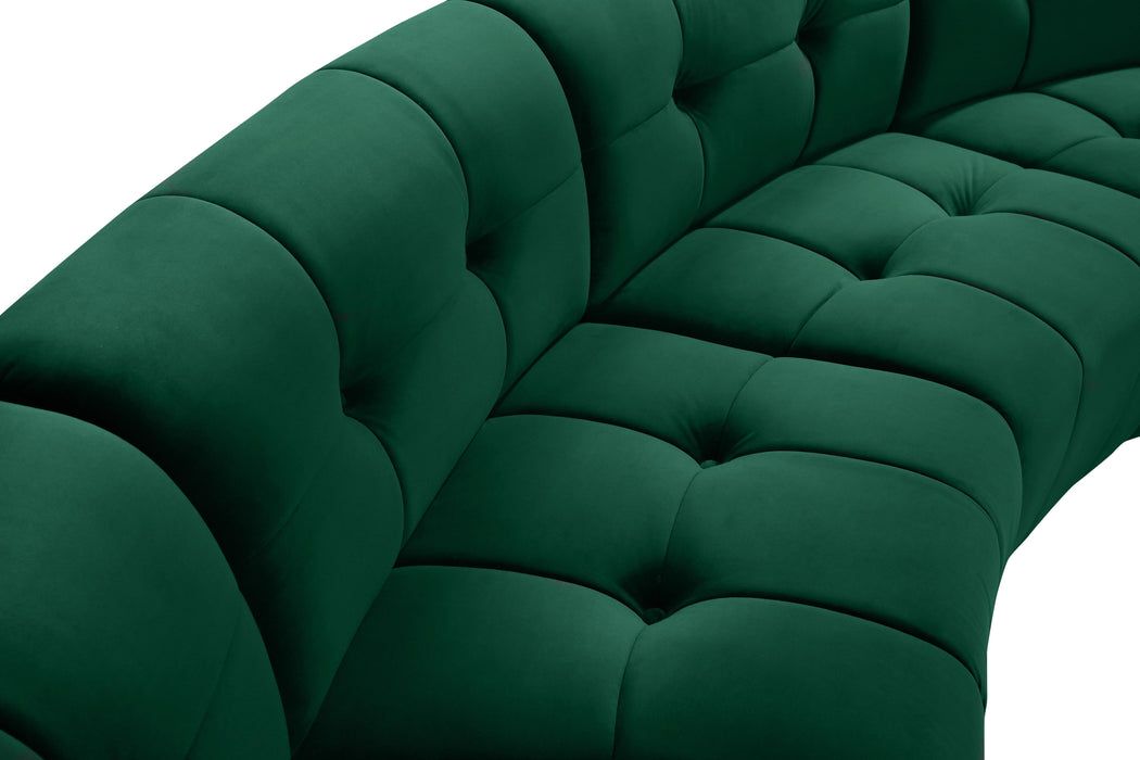 Limitless Green Velvet 6pc. Modular Sectional - All Brands Furniture (NJ)