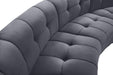 Limitless Grey Velvet 6pc. Modular Sectional - All Brands Furniture (NJ)