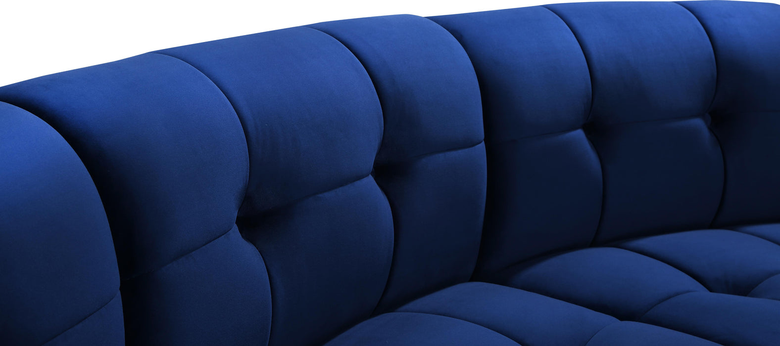 Limitless Navy Velvet 15pc. Modular Sectional