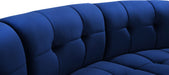 Limitless Navy Velvet 8pc. Modular Sectional - All Brands Furniture (NJ)