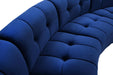 Limitless Navy Velvet 15pc. Modular Sectional - All Brands Furniture (NJ)