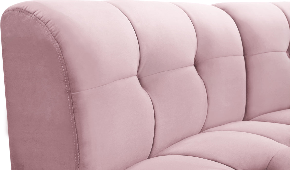 Limitless Pink Velvet 15pc. Modular Sectional - All Brands Furniture (NJ)
