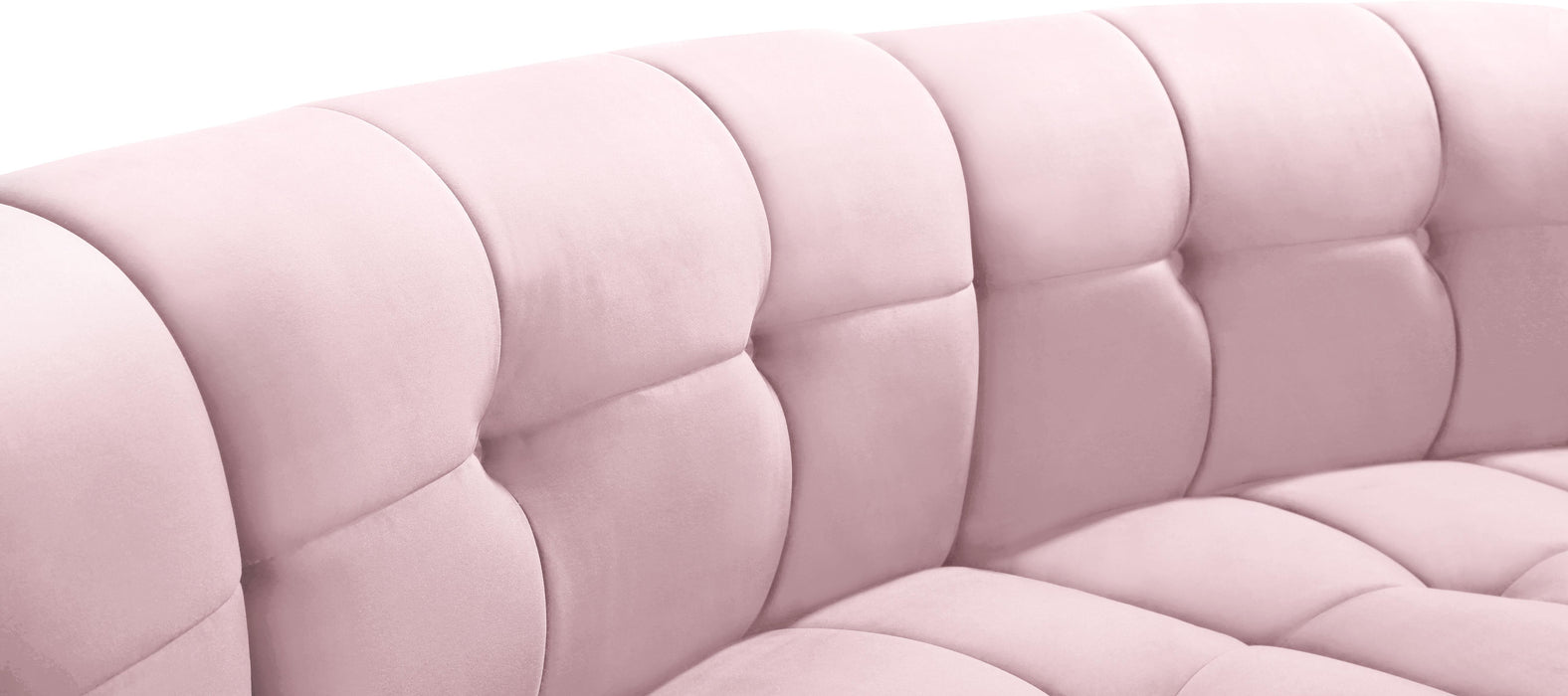 Limitless Pink Velvet 3pc. Modular Sectional