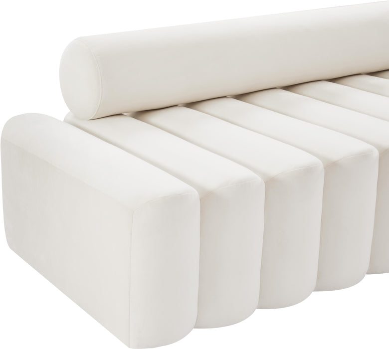 Melody Cream Velvet Sofa - All Brands Furniture (NJ)