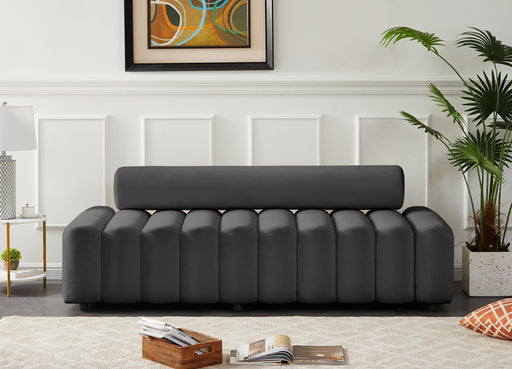 Melody Grey Velvet Sofa - All Brands Furniture (NJ)