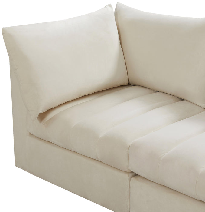 Jacob Cream Velvet Modular Sectional - All Brands Furniture (NJ)