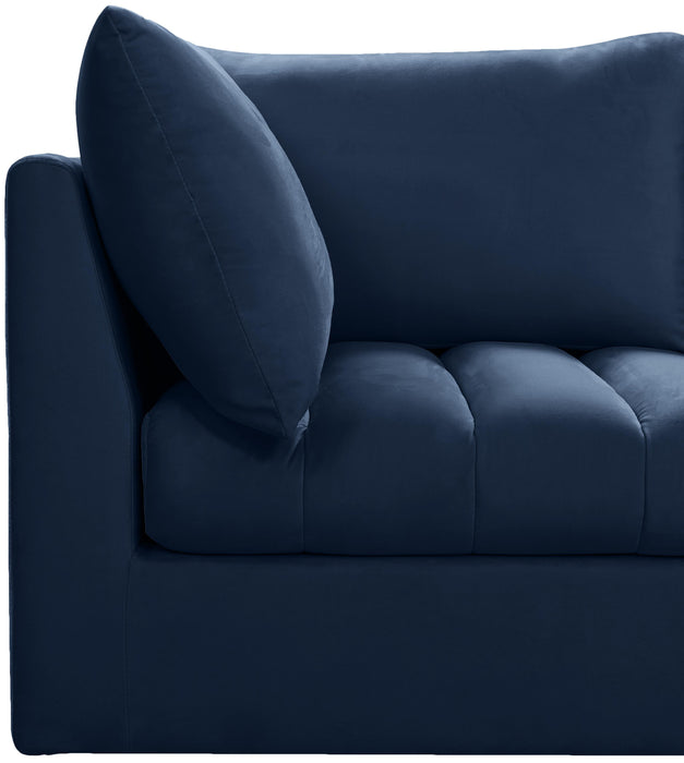Jacob Navy Velvet Modular Sectional - All Brands Furniture (NJ)