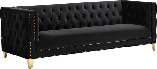 Michelle Black Velvet Sofa - All Brands Furniture (NJ)