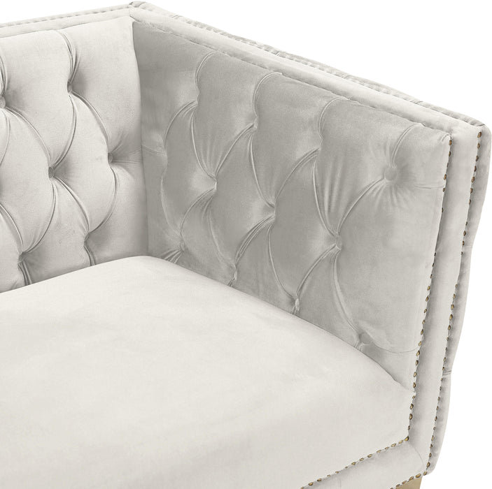 Michelle Cream Velvet Sofa - All Brands Furniture (NJ)
