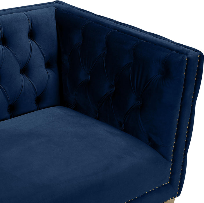 Michelle Navy Velvet Sofa - All Brands Furniture (NJ)