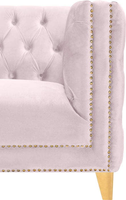 Michelle Pink Velvet Loveseat - All Brands Furniture (NJ)