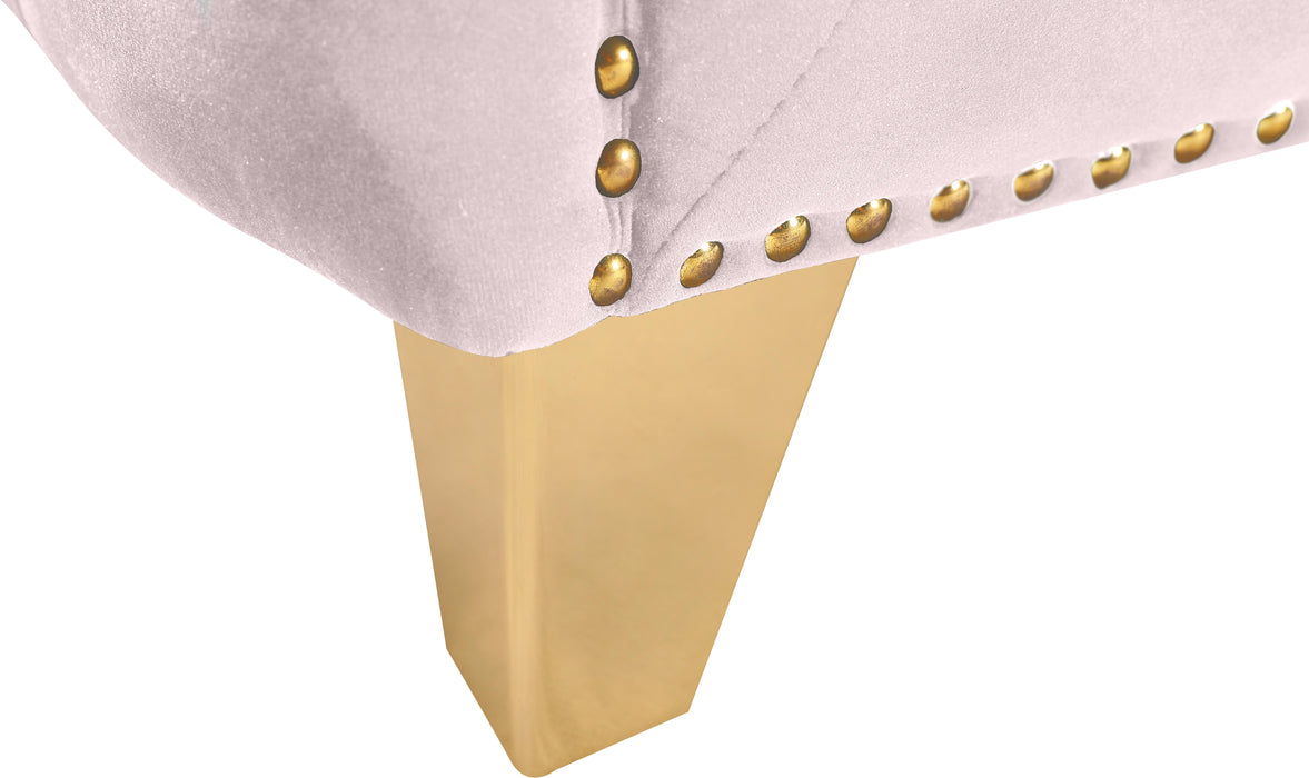 Michelle Pink Velvet Loveseat - All Brands Furniture (NJ)