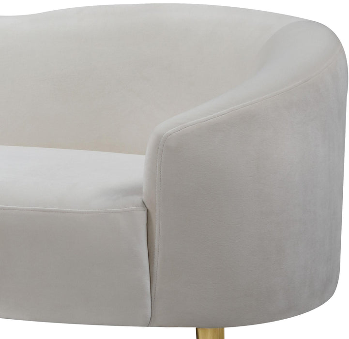 Ritz Cream Velvet Sofa