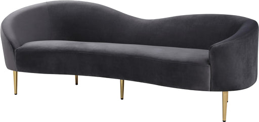 Ritz Grey Velvet Sofa - All Brands Furniture (NJ)