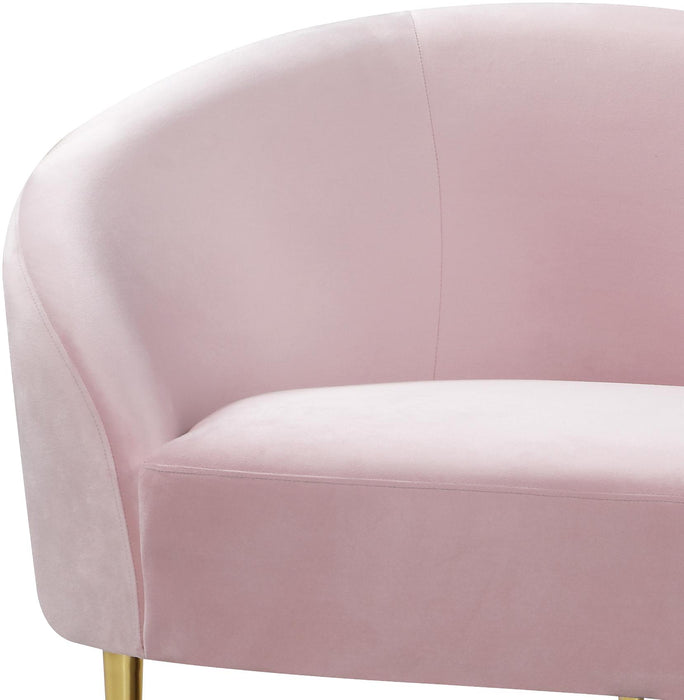 Ritz Pink Velvet Sofa - All Brands Furniture (NJ)