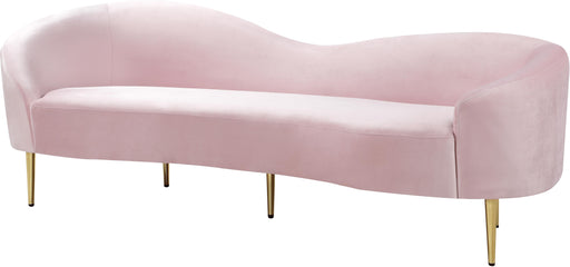 Ritz Pink Velvet Sofa - All Brands Furniture (NJ)
