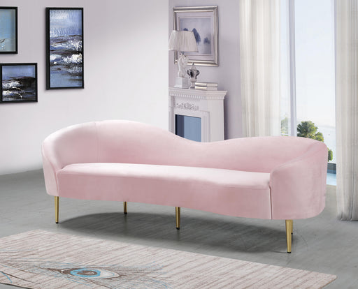 Ritz Pink Velvet Sofa - All Brands Furniture (NJ)