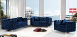 Scarlett Navy Velvet Sofa - All Brands Furniture (NJ)