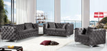 Scarlett Grey Velvet Loveseat - All Brands Furniture (NJ)