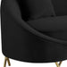 Serpentine Black Velvet Sofa - All Brands Furniture (NJ)