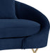 Serpentine Navy Velvet Sofa - All Brands Furniture (NJ)