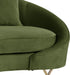 Serpentine Olive Velvet Sofa - All Brands Furniture (NJ)