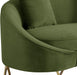 Serpentine Olive Velvet Sofa - All Brands Furniture (NJ)