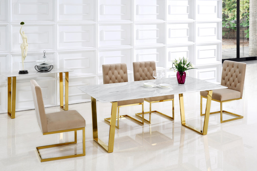 Cameron Gold Dining Table - All Brands Furniture (NJ)