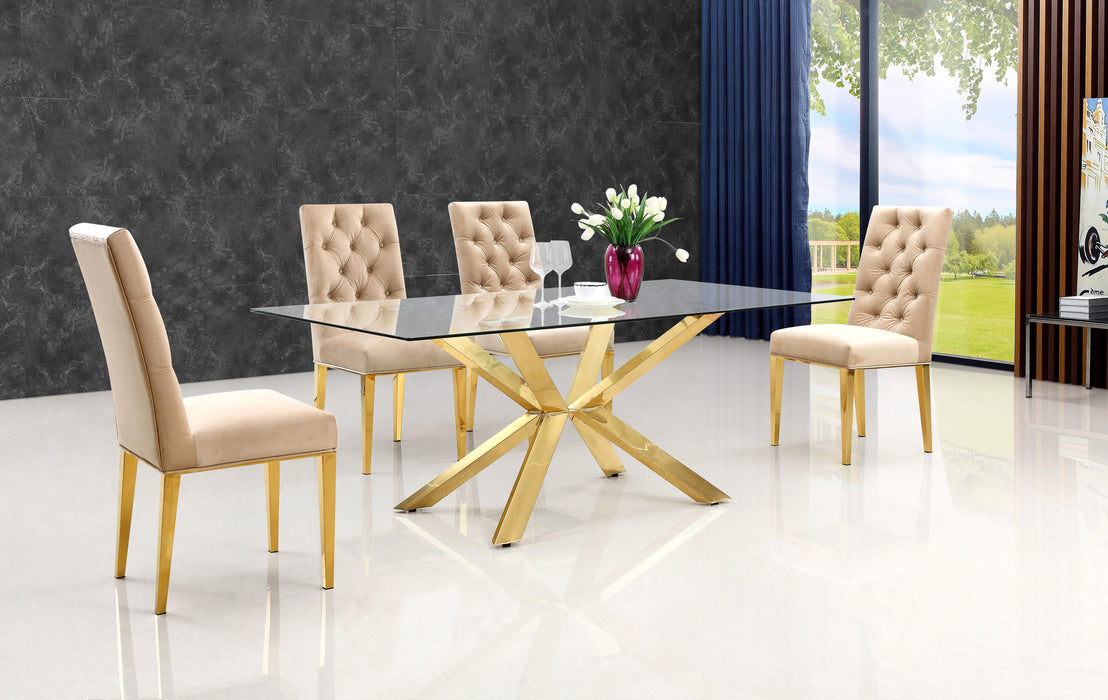 Capri Gold Dining Table - All Brands Furniture (NJ)