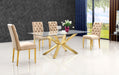 Capri Gold Dining Table - All Brands Furniture (NJ)