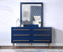 Marisol Navy Mirror - All Brands Furniture (NJ)