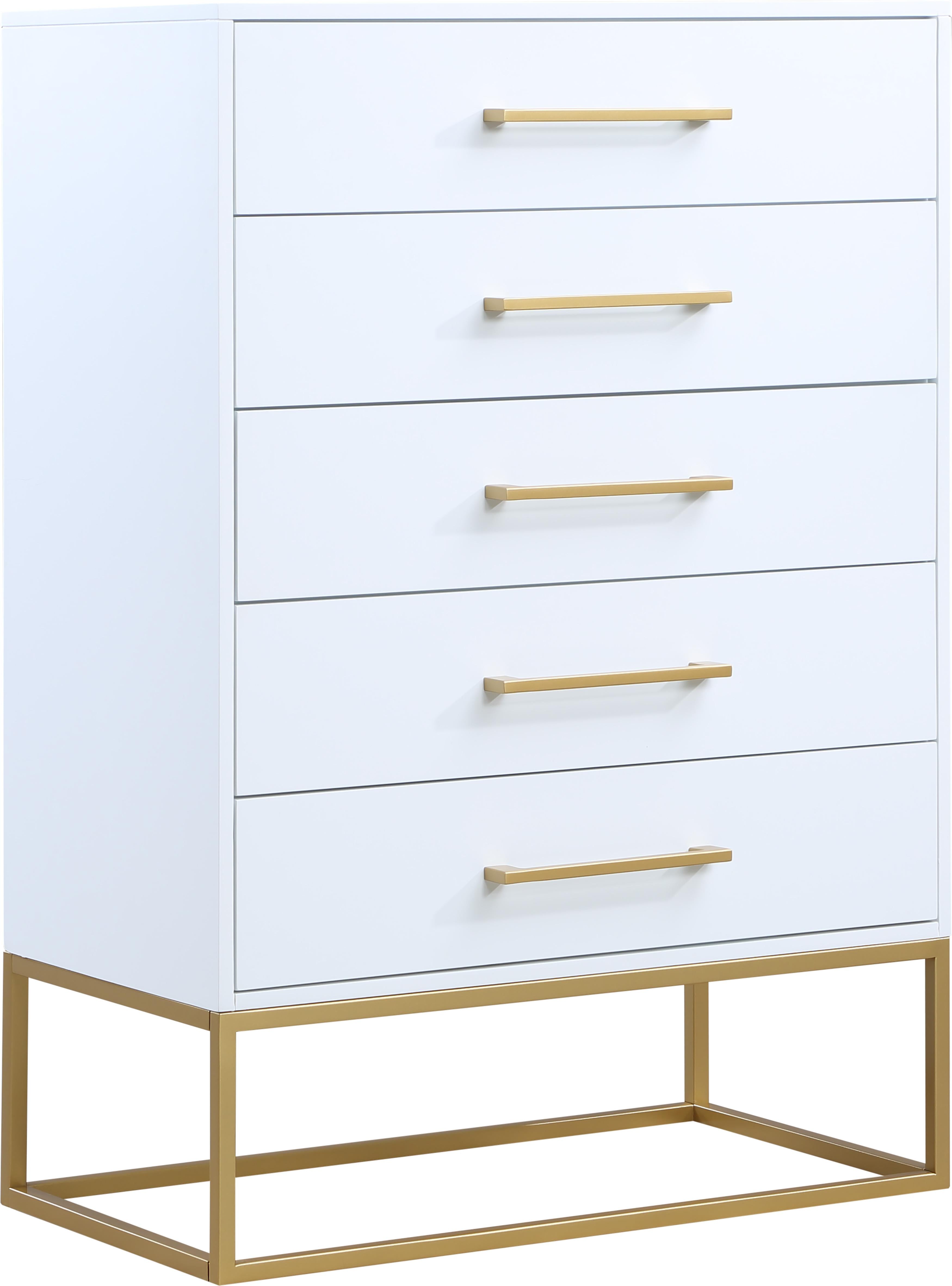 white and gold dresser tall Lake House Tall Dresser