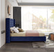 Aiden Navy Velvet King Bed - All Brands Furniture (NJ)